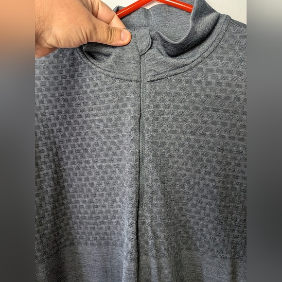 KARBON Men 1/4 Zip Crewneck Size L Dark Gray Color Sweatshirt - Picture 5 of 10